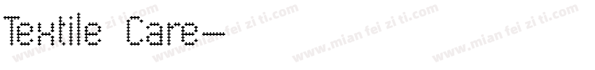 Textile Care字体转换